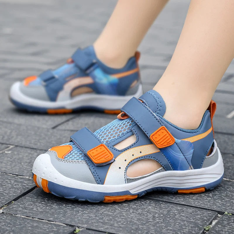 Summer Breathable Sport Sandals for Children Boys Outdoor Casual Beach Shoes Comfortable Non-slip Kids Fashion Sandal