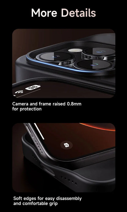 Stand Phone Case For iPhone 16 Pro Max MagSafe Magnetic Case With 360° Rotating Ring Bracket Anti-Drop Protection Cover