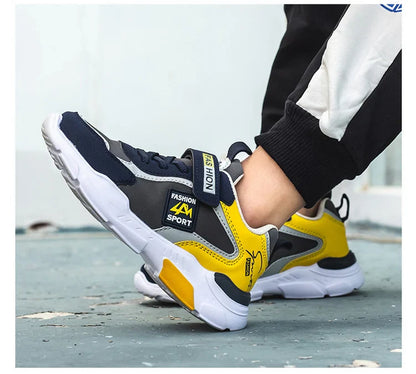 Summer Sport Kids Sneakers for Boys Breathable Mesh Running Tennis Outdoor Anti Skid Children Casual Walking Shoes