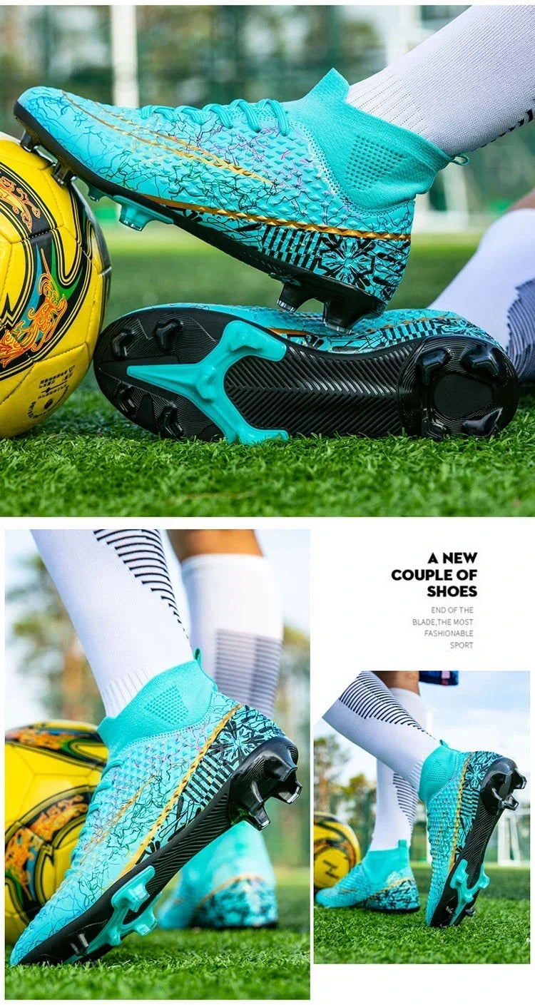Refreshing Breathable Feet Children's Non-slip Fashion Casual Sports Shoe Youth Soccer Shoes Indoor Outdoor Grass Training Shoes