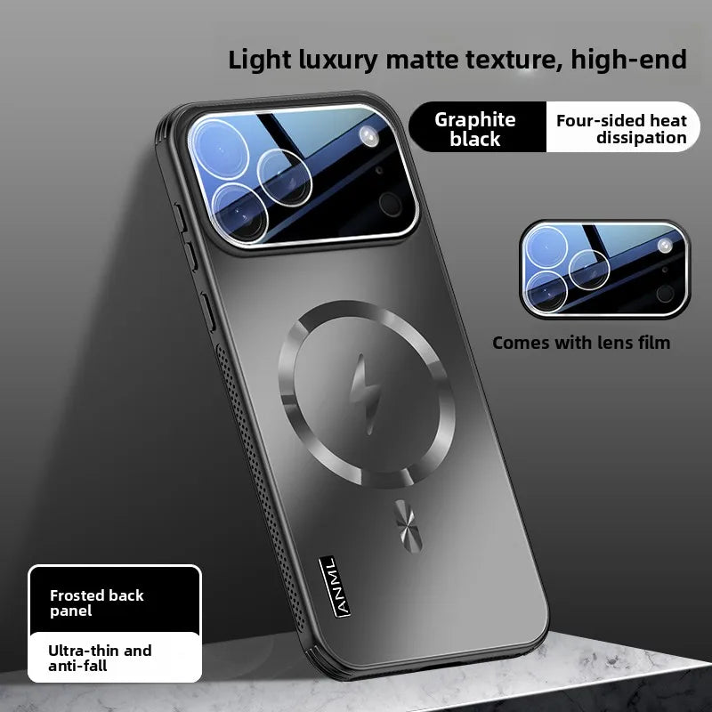 Magnetic Frosted iPhone 17 Pro Max 17pro Case with Heat Dissipation Full Protection for iPhone 17  Air Camera