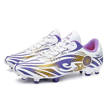 Original Soccer Cleats Man Training Shoes Outdoor Non-slip Children's Football Shoes Long Spikes Men's Futsal Shoes Size 32-45