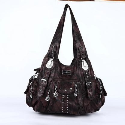 Bag Women Fashion Handbags Women Shoulder Bags PU Leather Handbag Female Satchel Shoulder Purse Bag bolsa feminina