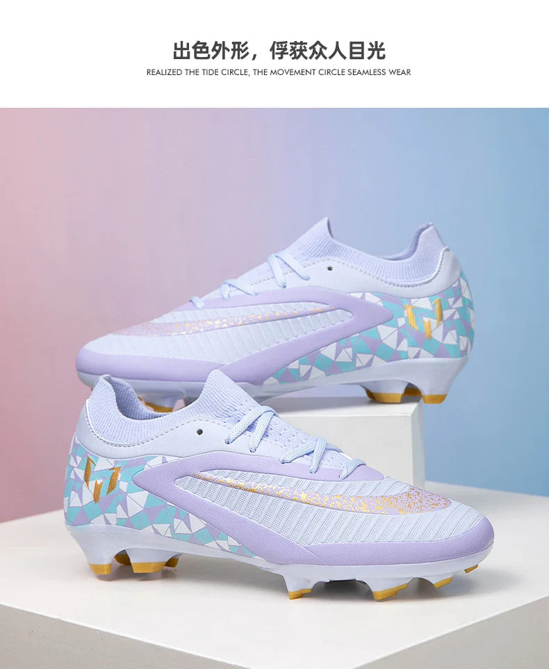 New Kid Match Boys Soccer Shoes Comfortable Outdoor Match Professional Football Boots Sneakers Non-Slip Sports Shoes Unisex