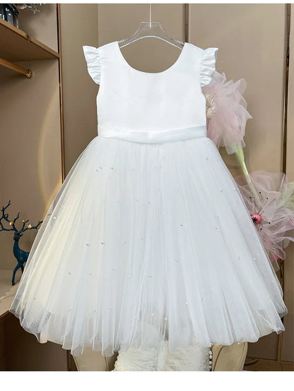 2026 Girls Princess Tutu Dress Flower Girl Gown Piano Performance Host Outfit Party Dress prom dresses girls dresses