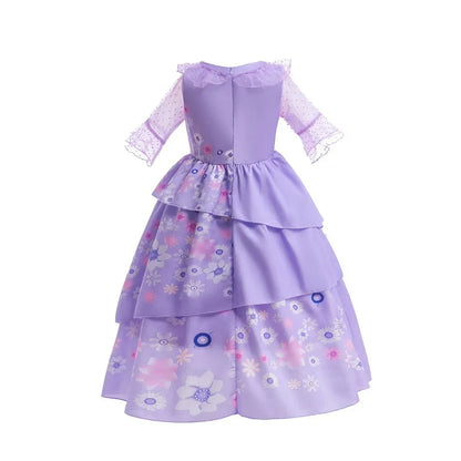 Isabella Charm Dress Girl Princess Dress Fantasy Party Kid Clothes Halloween Christmas Birthday Party Outfits