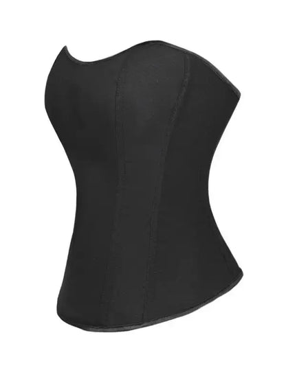 Black women is corset  strapless and body shaping top