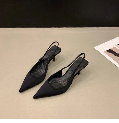 2024 Fashionable Pointed Toe Stiletto Heel Shallow Mouth New Sandals Summer Sexy Elegant Casual Stiletto Women's Shoes NO:M05