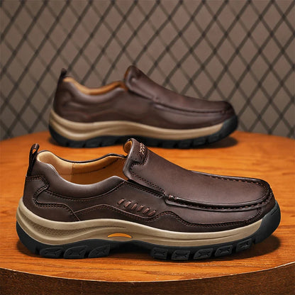 Spring 2025 New Men's Shoes: Versatile Casual Shoes, British Middle-aged Dad Shoes, and Fashionable Business Leather Shoes