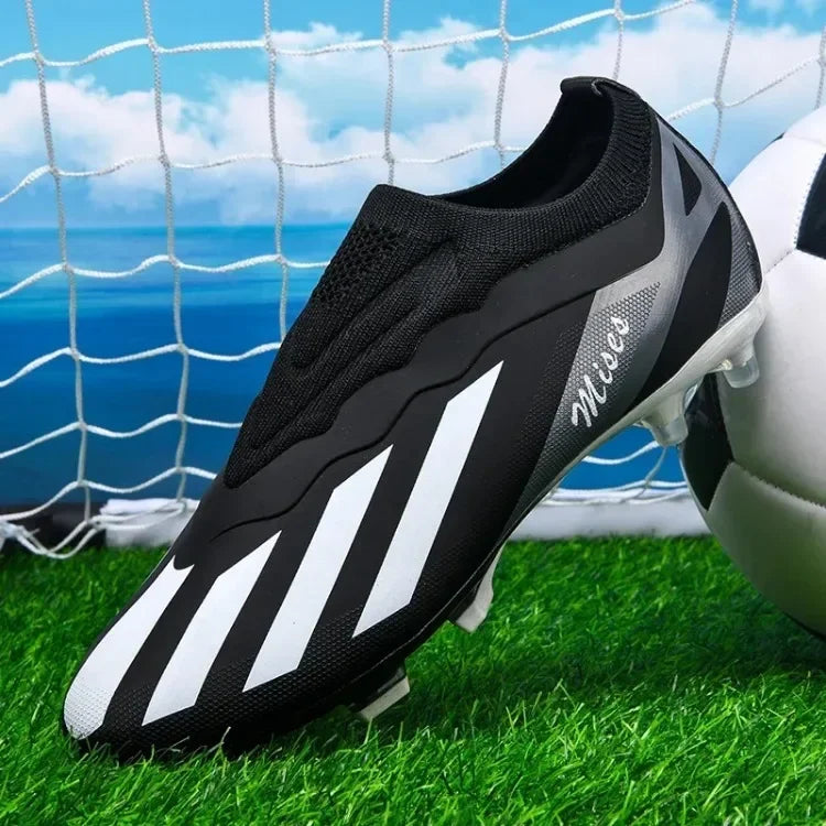 Men Soccer Shoes Long Spikes Soccer Cleats Indoor Sports Shoes Professional Football Boots Drop Shipping Unisex Breathable Soft