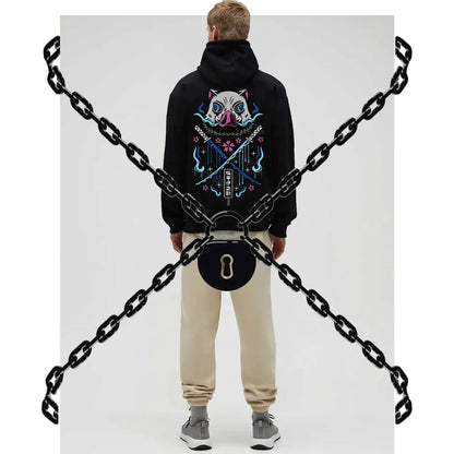 Anime Hoodies Men Women Kimetsu no Yaiba Kawaii Manga Sweatshirts Gothic Harajuku Hooded Pullover Casual Streetwear
