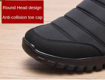 2025 Winter Men Ankle Snow Boot Waterproof Non Slip Shoe for Men Casual Keep Warm Plush Plu Size Couple Footwear Chaussure Homme