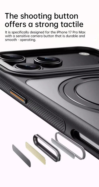 360 Rotatable Ring Phone Case Magnetic for Magsafe For iPhone 17 16 15 14 Pro Max Ring Holder Kickstand Hard Cover