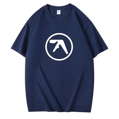 2025 Men's Black T-Shirt Men T Shirt Print Cotton Short Sleeve T-shirt Male Funny Present Fashion Aphex Twin Short Sleeves