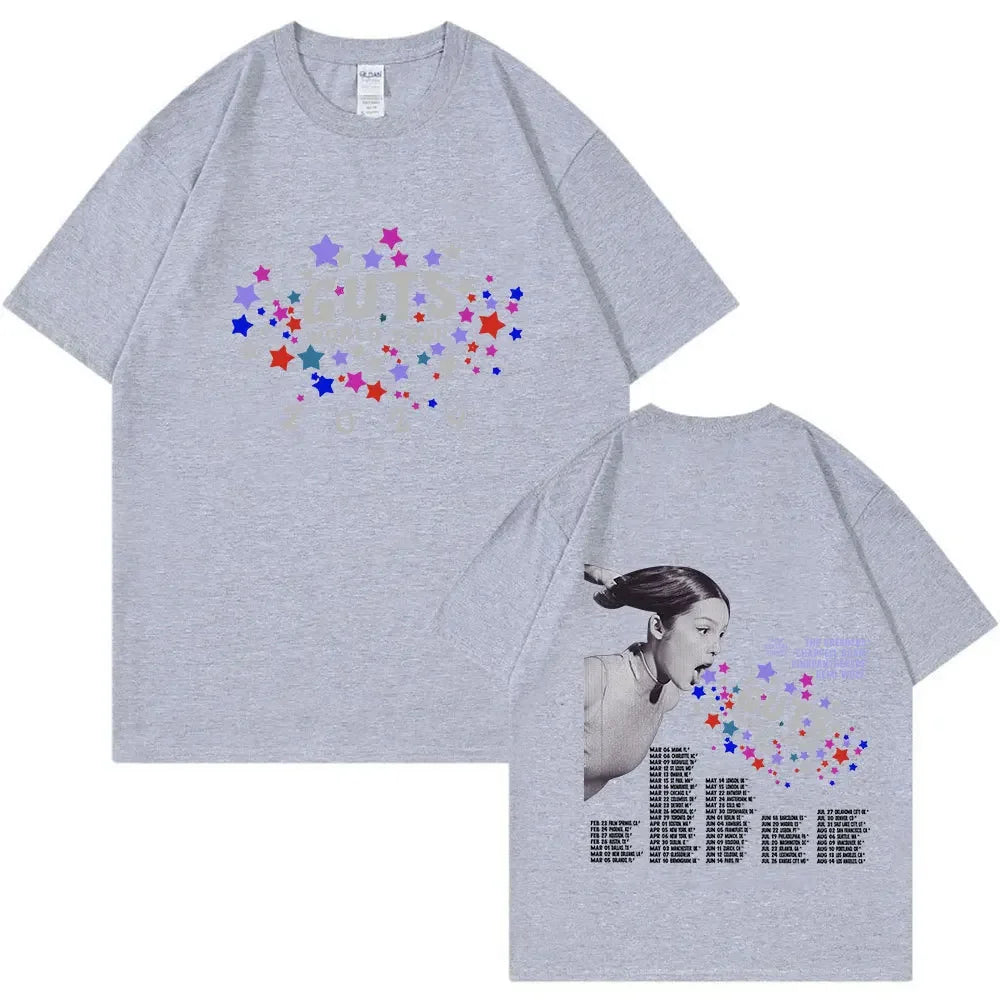 2025 Olivia Male Female Rodrigo Singer Cotton Clothes Fashion Short Sleeve O Neck Tees Unique Men Clothing Shirts Graphic Tee
