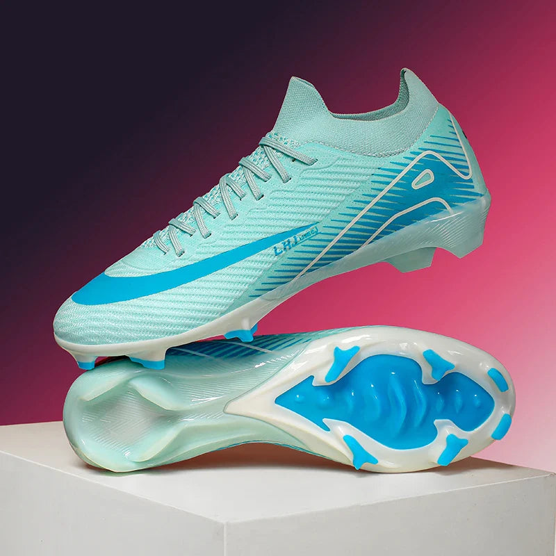 Childrens Football Shoes Anti Slip Wear-resistant FG Grass Training Sports Soccer Shoes for Teenager Futsal Court Football Boot