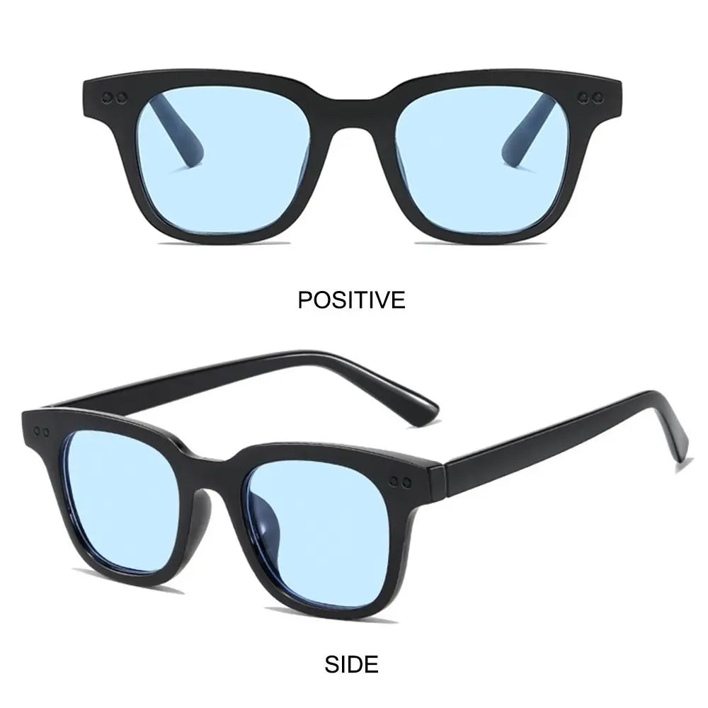New Vintage Ocean Lens Sun Glasses Cycling Sunglasses for Men Women Fashion Square Frame Sunglasses UV Protection Eyewear Shades