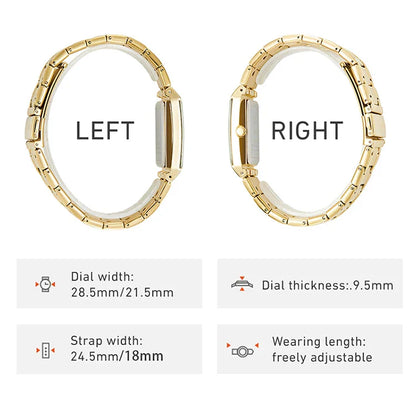 Luxury Golden Quartz Wristwatches For Female Girl Male Fashion 30m Waterproof Women Ladies Mens Watches Relogio Feminino
