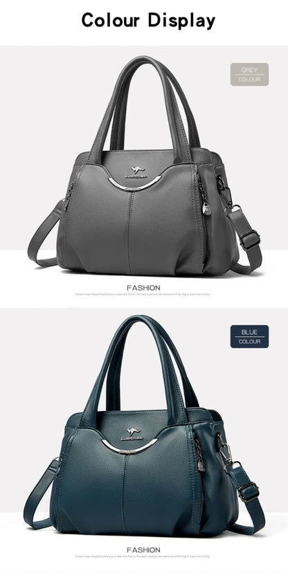 Luxury Purses and Handbags High Quality Soft Leather Shoulder Crossbody Bags for Women 2024 Elegant Tote Messenger Sac A Main