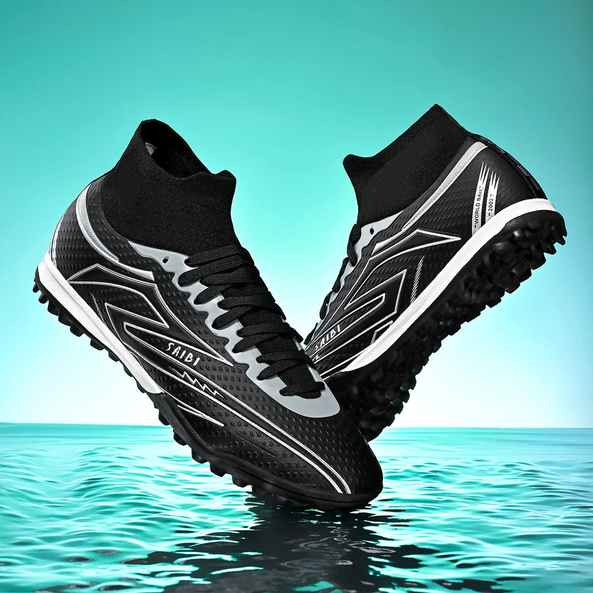 TF Turf Soccer Cleats Breathable Material Comfortable Fit Non-Slip Durable Rubber Sole Professional for Training