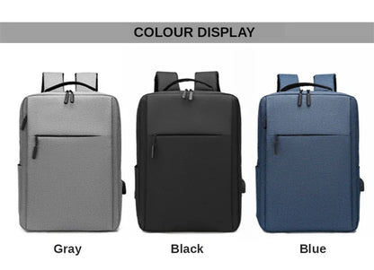 15.6 Inch Laptop Men Backpack Nylon Travel Male Laptop Backpack Usb Charging Computer School Backpacks Waterproof Bag for Men