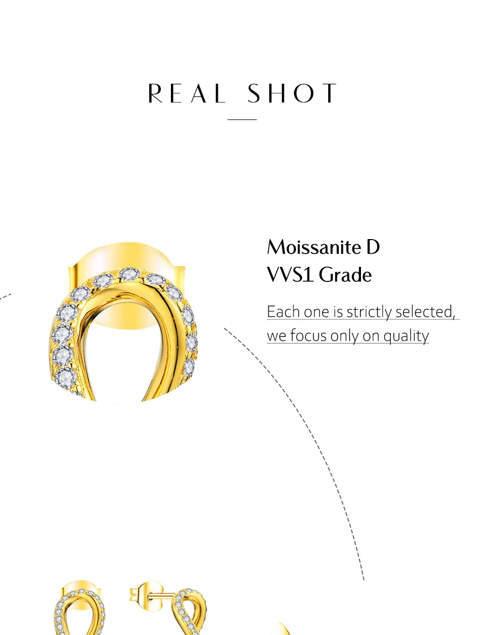 D VVS1 Moissanite Earrings for Women s925 Sterling Silver Chain Link Drop Earring Modern Trendy Statement Party Jewelry
