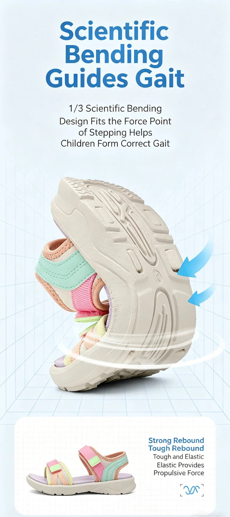 Children Casual Flat Sandals For Girls Summer Beach Shoes Breathable Open Toe Non-Slip Outdoor Kids Walking Sandials