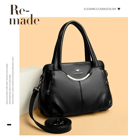 Luxury Purses and Handbags High Quality Soft Leather Shoulder Crossbody Bags for Women 2024 Elegant Tote Messenger Sac A Main