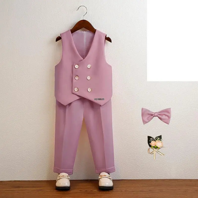 Baby Kids Photography Suit Newborn 1 Year Birthday Ceremony Costume Children'S Day Performance Suit Boys Formal Wedding Dress