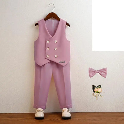 Baby Kids Photography Suit Newborn 1 Year Birthday Ceremony Costume Children'S Day Performance Suit Boys Formal Wedding Dress