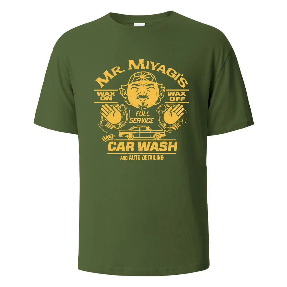Men's Printed T-Shirt Mr.Miyagis Funny Graphic 100% Cotton Oversize Shortsleeved Tees For Men Women Summer Fashion Casual Tops