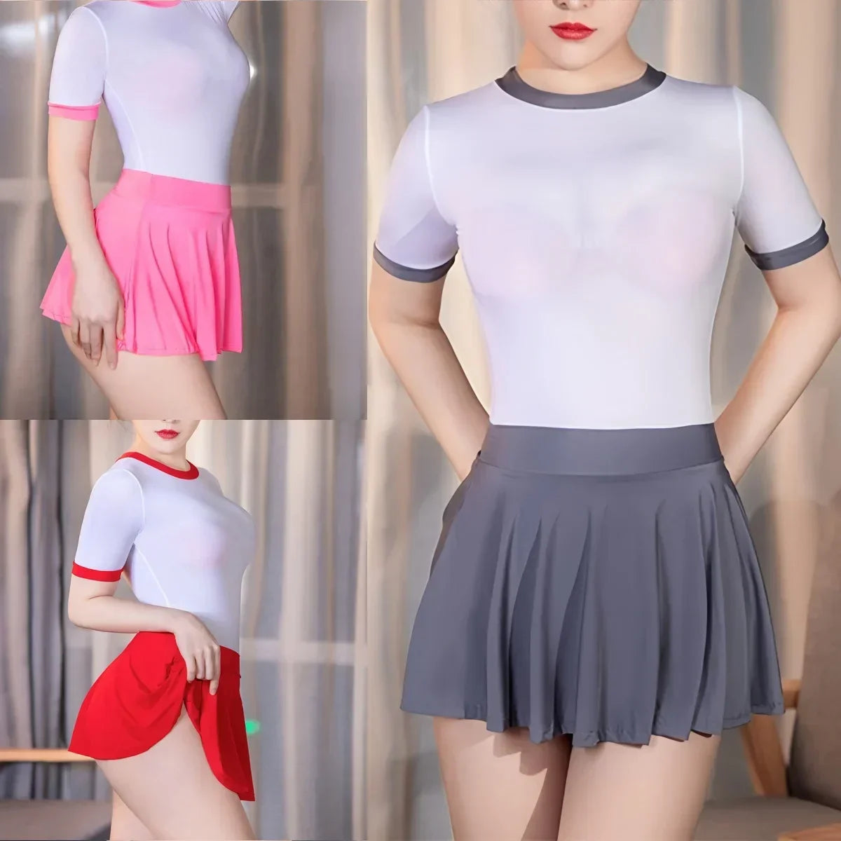 2026 NEW Ladies Ultra thin Mini Short Pleated silk Skirts Sexy Night Club Wear Summer Fashion High Waist A Line Skirt for Woman
