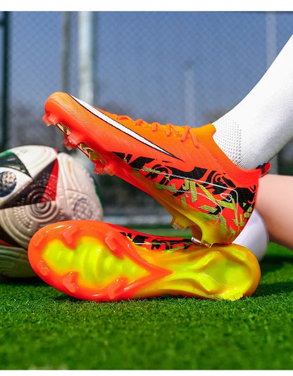 New Men Soccer Shoes Sneakers Original Football Boots Training Long Spikes Drop Shipping Futsal Cleats Match Ultralight Indoor