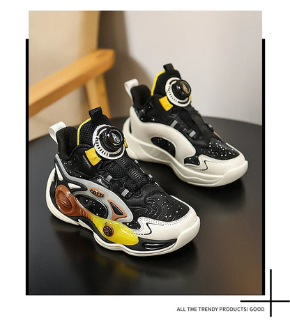Children‘s Basketball Shoes Non-slip Waterproof Basketball Training Sneakers Boys Girls Cushioned Athletic Shoes Running Shoes