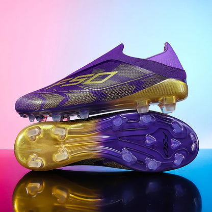 New Men Football Boots Non-Slip Boys Cleats Hot-selling Soccer Shoes Grass Outdoor Match Sneakers High-quality High-top Light