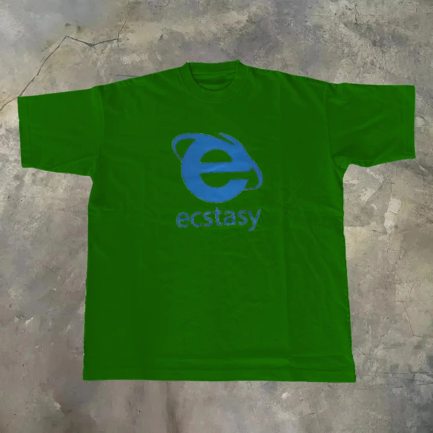 Streetwear Ecstasy New T Shirt Y2K Men's Harajuku White T-shirt Letter Pattern Printing Oversize Loose Short-sleeved Gothic Top