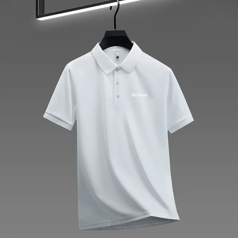 High End Brand New Men's Lapel Polo Shirt Summer Exquisite Letter Print Short Sleeve T-Shirt Business Leisure Fashion Men's Wear