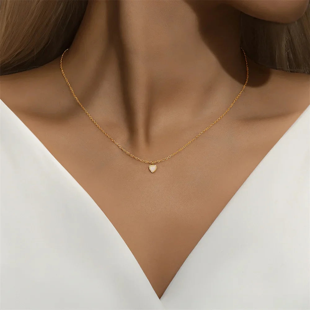 925 Sterling Silver Necklaces Charms for Women Crystal Cross Clavicle Collar Chain Simple Choker Necklace Accessories Gift