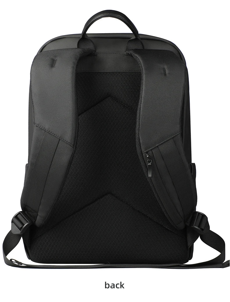 Stylish Business Backpack for Men Waterproof 15.6 inch Flap Laptop Backpack Multiple Pockets Casual Daypack for Work School