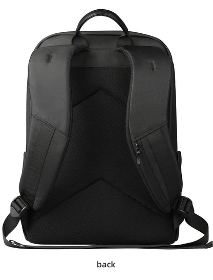 Stylish Business Backpack for Men Waterproof 15.6 inch Flap Laptop Backpack Multiple Pockets Casual Daypack for Work School