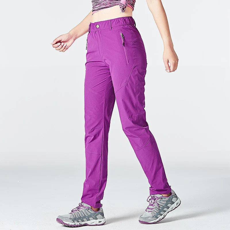 Women Hiking Pants Camping Trekking Running Climbing Mountain Trousers Lightweight Quick Dry Waterproof Summer Pants