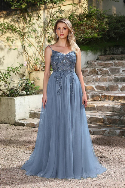 BABYONLINE Forest Green Tulle Prom Dress with Embroidered Beaded Waist & Sweetheart - Sparkling A-Line Gown for Teens & Galas