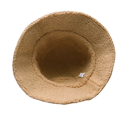 Double-sided Wearable Dad Winter Fisherman Hat Woman Corduroy Fur Bucket Hats Men Big Size Panama Hats Lady Warm Snow Hat