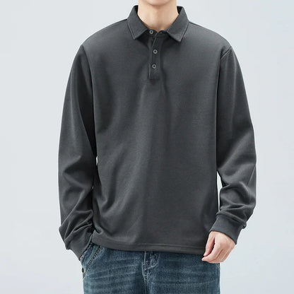 Plus Size Men Long Sleeve Polo Shirts Autumn Winter Polos 1XL-7XL 110-175kg Loose Oversized Tops Big Size Men Clothing 남자 폴로 셔츠