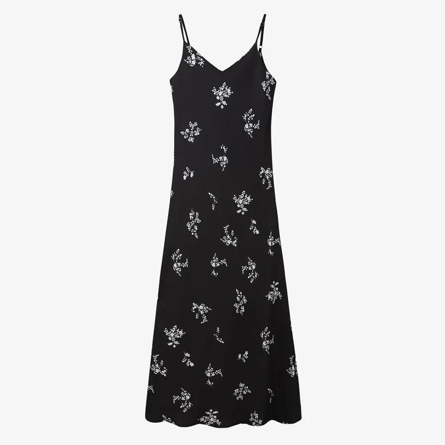 woman clothes thicken ribbing closed-fit wrap tops + Satin Adjustable straps dress (ship out in 1 day)