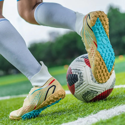 Men Football Boots Professional Turf Futsal Match Grass Unisex Outdoor Training Soccer Shoes Soccer Cleats Non-slip Breathable