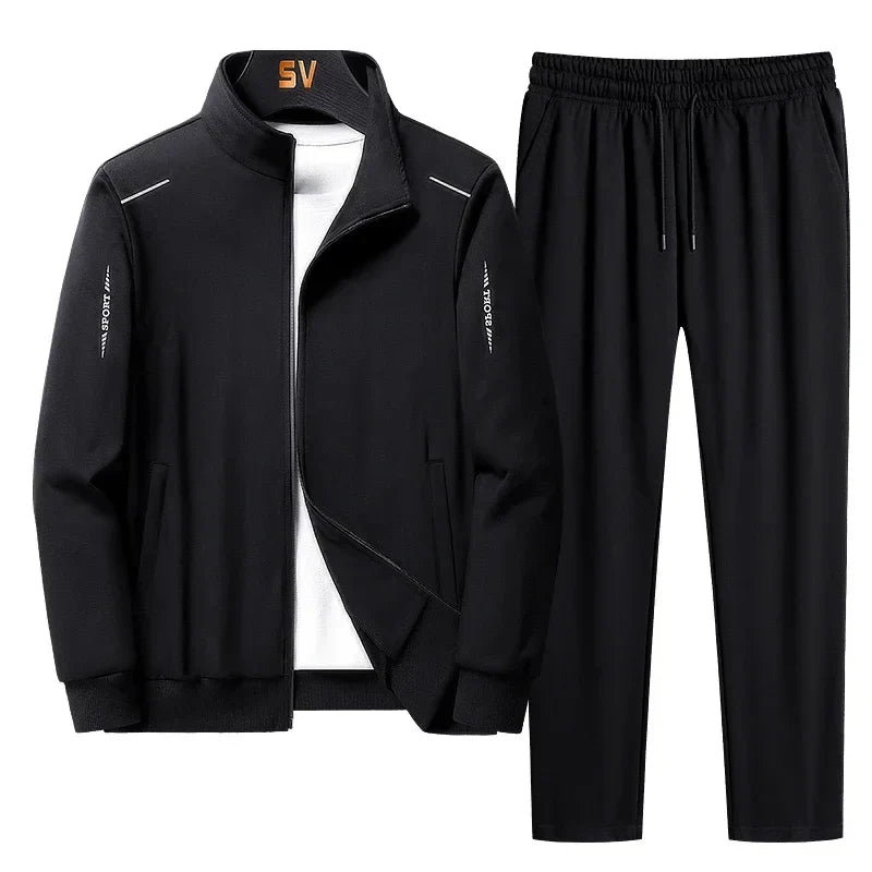 Men's Tracksuit Suit New Arrive Tracksuit Mens Casual Solid Solor Sweatpant Set Unisex Jogging Suit MEN Plus Size 6XL 7XL 8XL