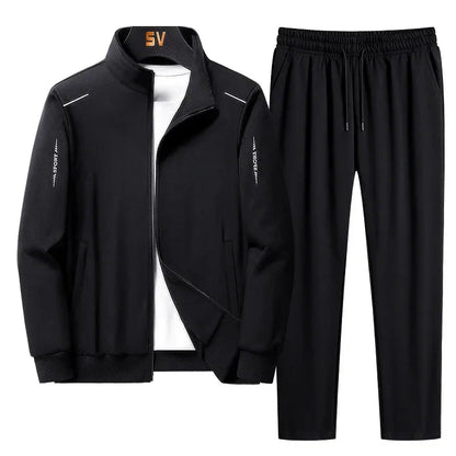 Men's Tracksuit Suit New Arrive Tracksuit Mens Casual Solid Solor Sweatpant Set Unisex Jogging Suit MEN Plus Size 6XL 7XL 8XL