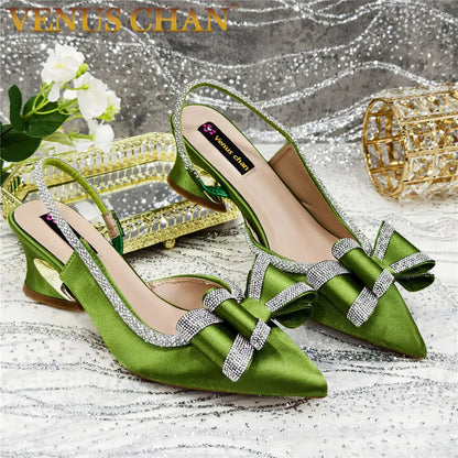 Fashionable And Elegant Nigerian Wedding Banquet High Heels Anti Slip Women's Sandals Plus Size Nigerian Party Shoes