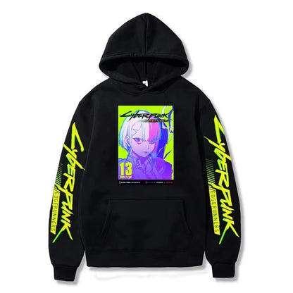 Cross-border Cyberpunk Cyberpunk Print Series Autumn and Winter Men's Hoodies Adult Casual Comfort Long Sleeve Sweatshirts
